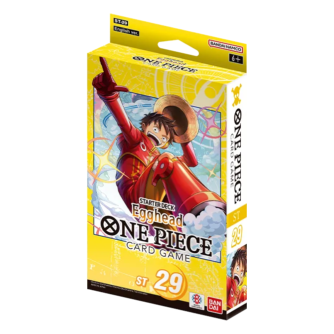 Starter Deck ST-29 Egghead One Piece Card Game avec Luffy leader jaune