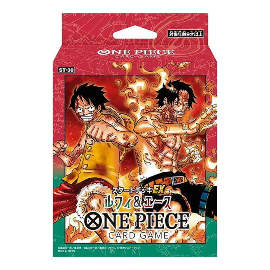Starter Deck EX ST-30 Luffy et Ace One Piece Card Game avec les cartes Leaders et Super Rares